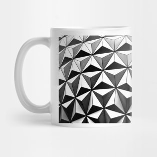 Black and white diamond shape wallpaper Mug